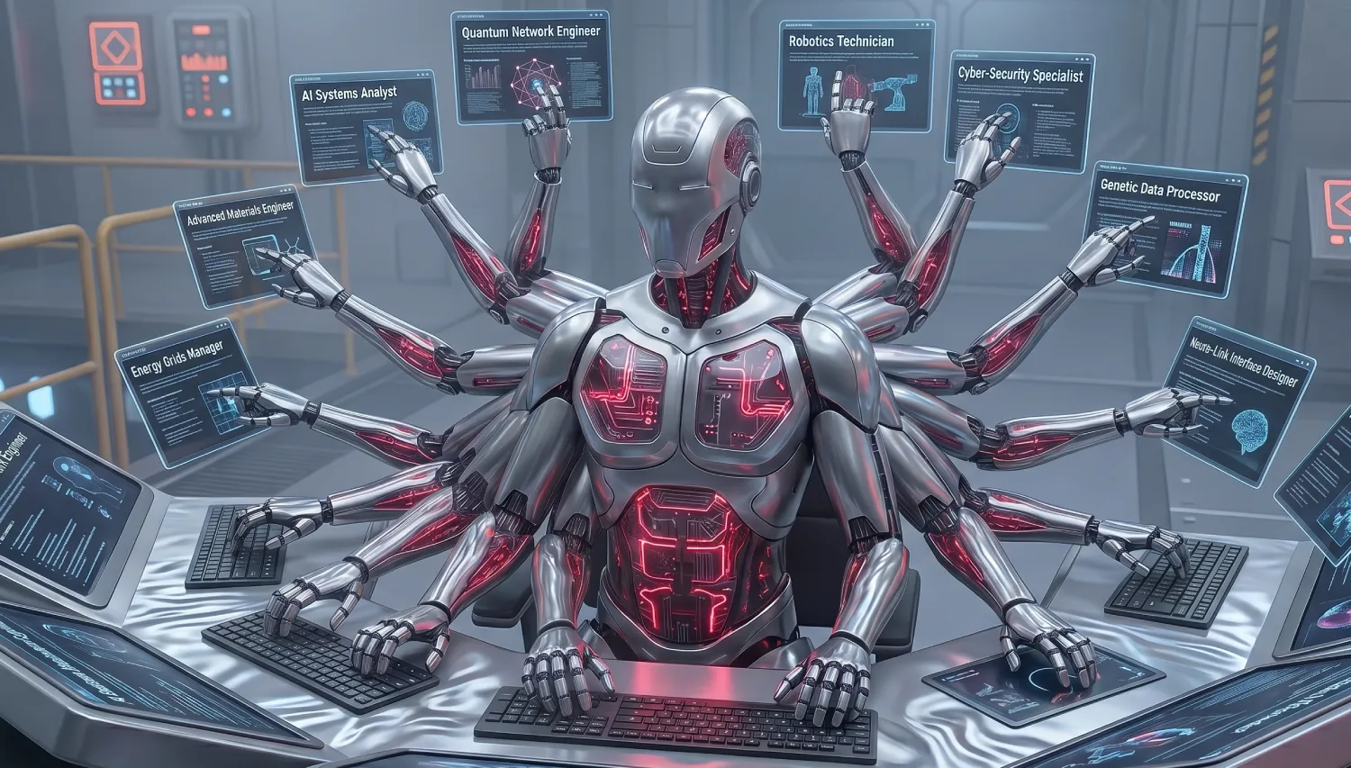 An AI bot applies simultaneously to 10 different jobs.