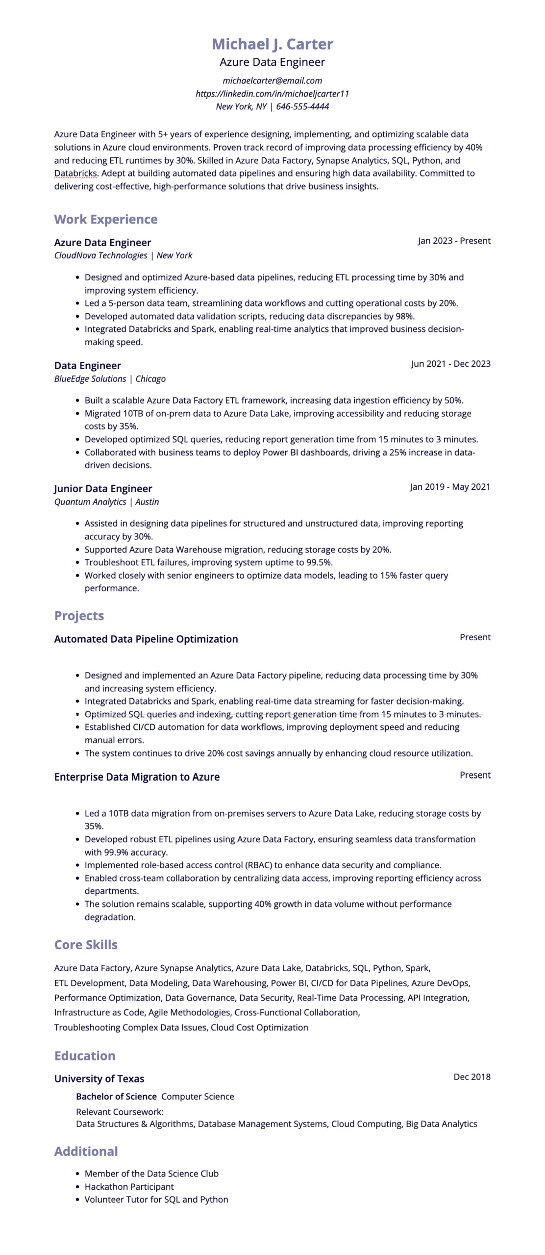 Resume Examples, Keywords, and Tips for Data Engineers