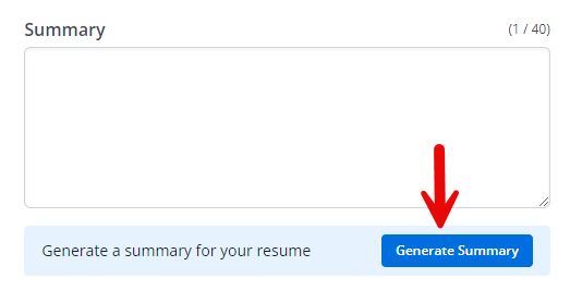 Resume summary generator