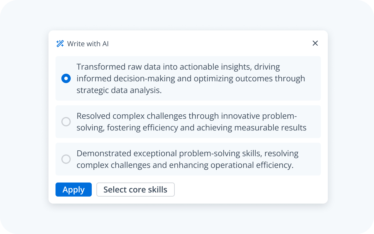 AI Resume Builder | Less Stress, More Interviews