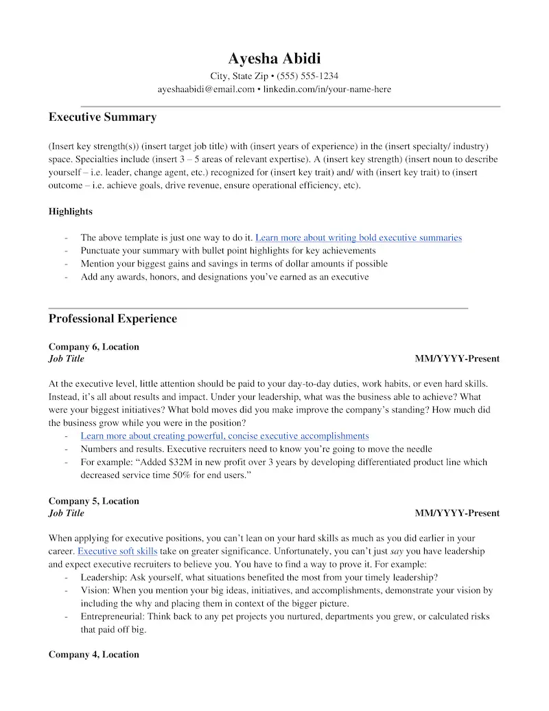 White resume on big screen