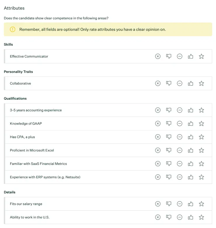 Greenhouse ATS Focus Attributes