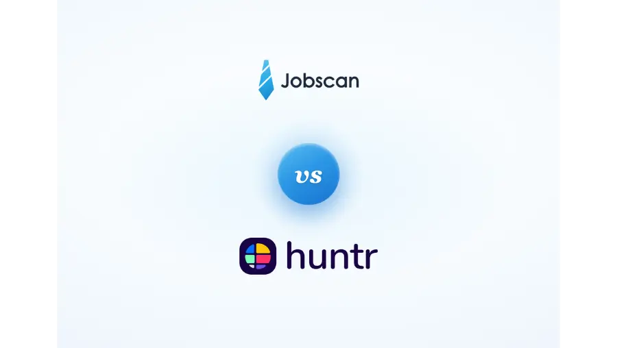 Jobscan vs Huntr comparison article feature image