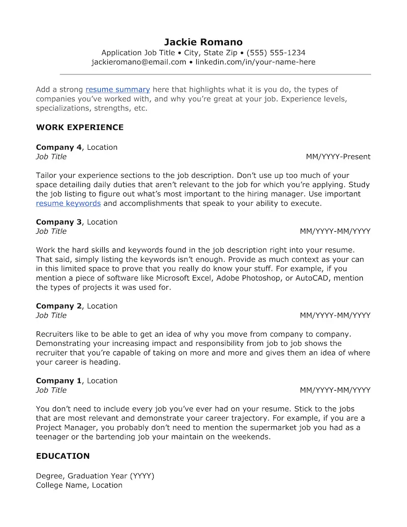 White resume on big screen