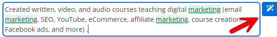 Re-phrase feature