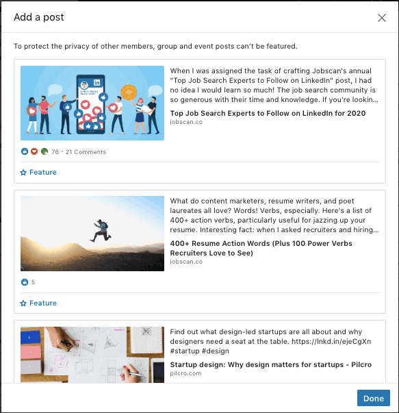 New LinkedIn Featured Section: How to display content on your profile