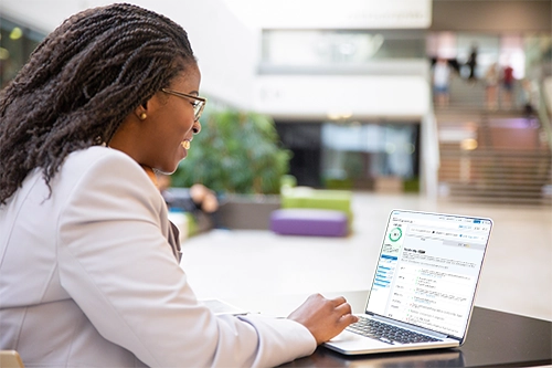 Career advisor using Jobscan Power Edit ATS Tips