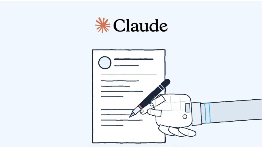 feature image for the article on how to write a resume with Claude