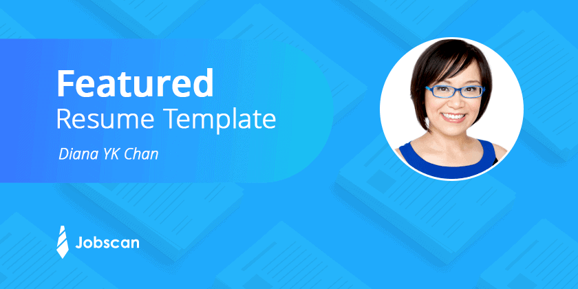 Diana YK Chan featured resume template