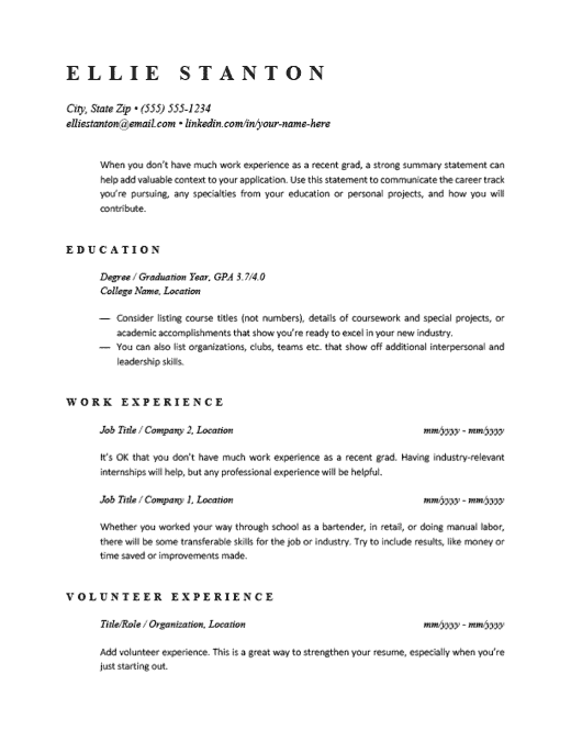 Free Resume Templates For 2021 Downloadable Templates