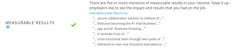 measurable results jobscan blog professional achievement examples