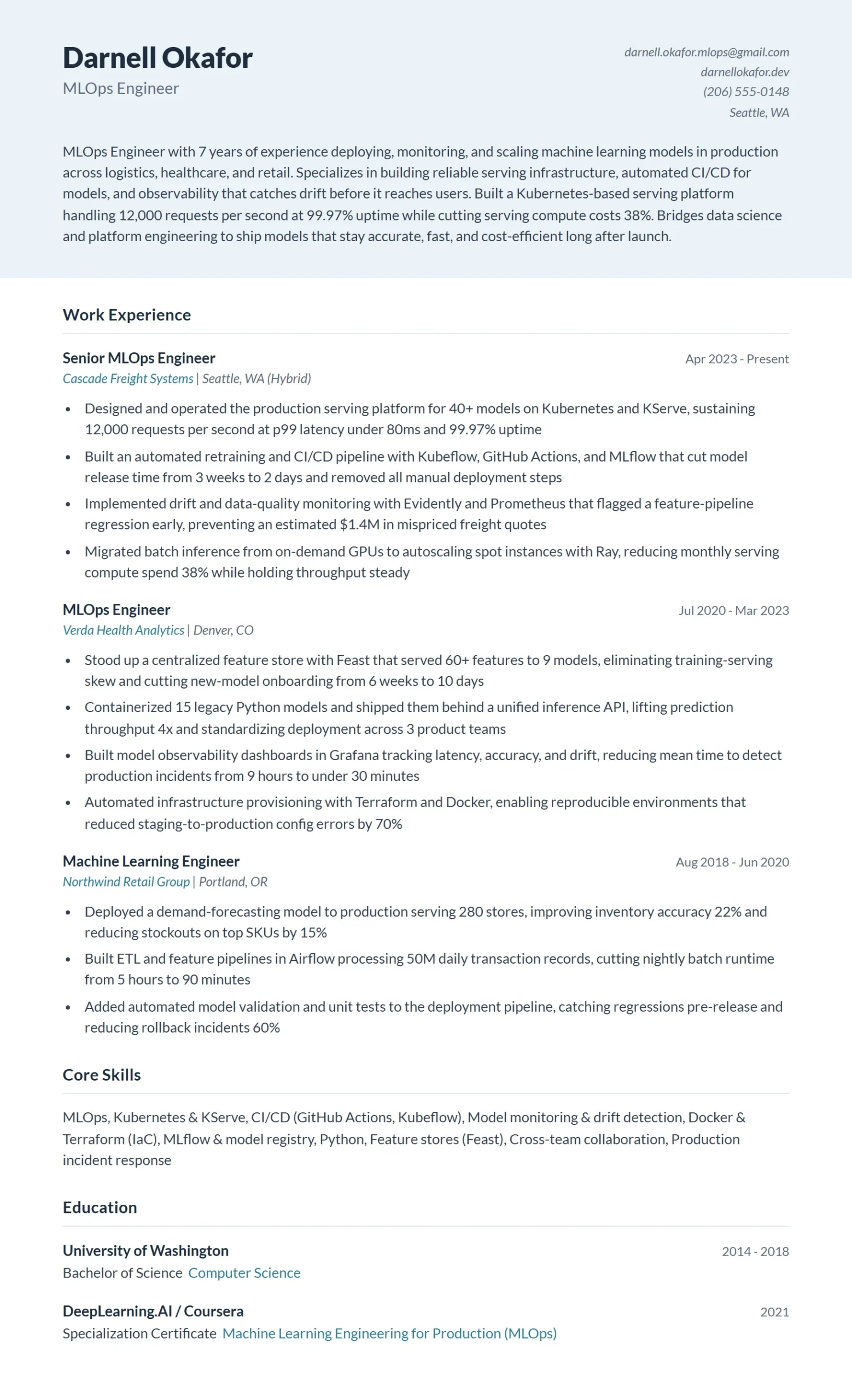 Best Machine Learning Resume Examples for 2026