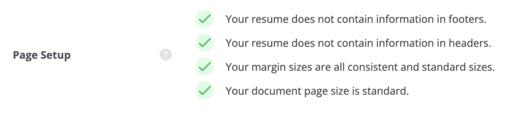 page setup margins