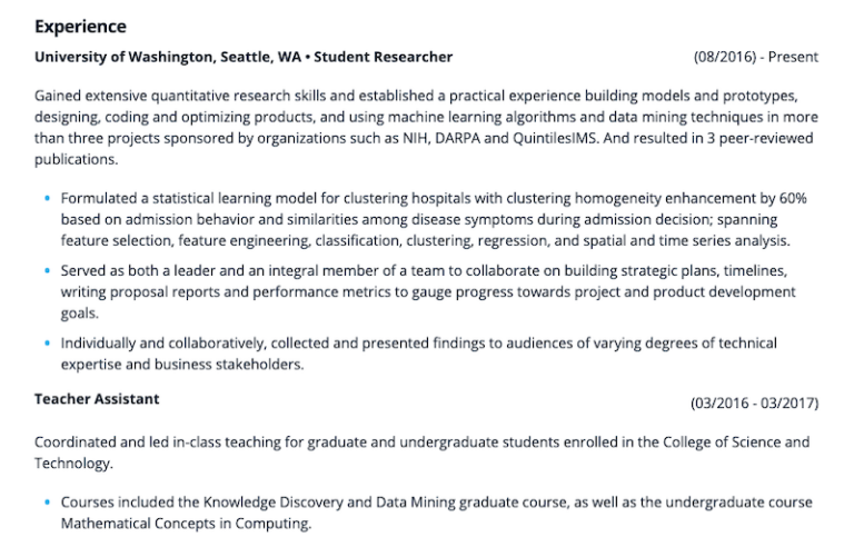 How to Show a Promotion on Your - Resume Stacked Entry Promotion Style Teacher Assistant 768x492